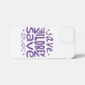 Red kinderen, red levens iPhone hoesje (Achterkant horizontaal)