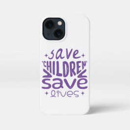 Red kinderen, red levens iPhone 13 mini hoesje