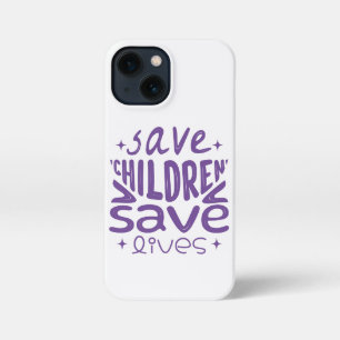 Red kinderen, red levens iPhone 13 mini hoesje