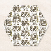 Red kinderen, red levens kartonnen onderzetters (Voorkant)