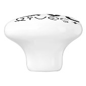 Red kinderen, red levens keramische knop (Zijkant)