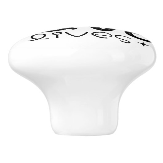 Red kinderen, red levens keramische knop (Zijkant)