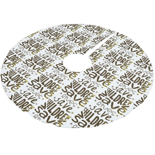 Red kinderen, red levens kerstboom rok (Gekanteld)