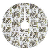 Red kinderen, red levens kerstboom rok (Voorkant)