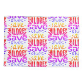 Red kinderen, red levens kussensloop (Achterkant)