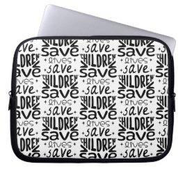Red kinderen, red levens laptop sleeve