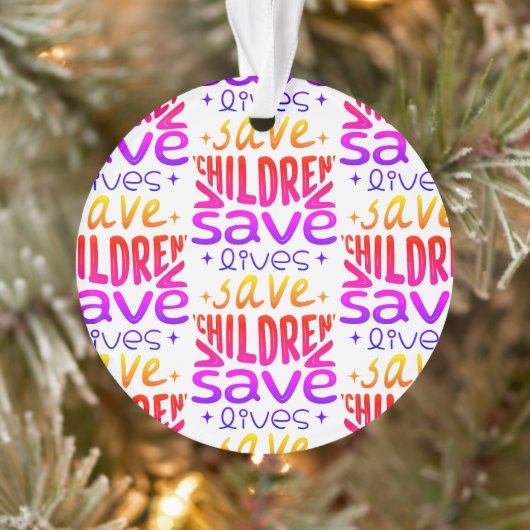Red kinderen, red levens ornament (Boom)