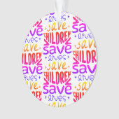 Red kinderen, red levens ornament (voorkant)