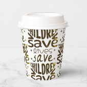 Red kinderen, red levens papieren bekers (Voorkant)