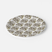 Red kinderen, red levens papieren bordje (Gekanteld)