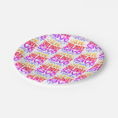 Red kinderen, red levens papieren bordje (Gekanteld)