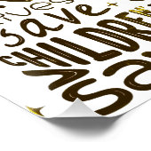 Red kinderen, red levens perfect poster (Hoek)