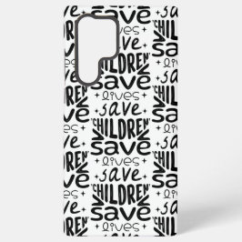 Red kinderen, red levens samsung galaxy hoesje