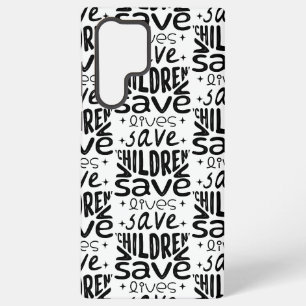Red kinderen, red levens samsung galaxy hoesje