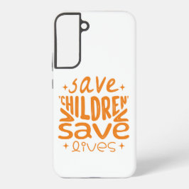 Red kinderen, red levens samsung galaxy hoesje