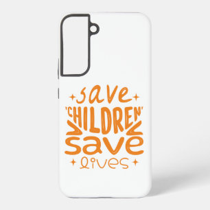 Red kinderen, red levens samsung galaxy hoesje