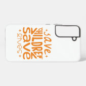 Red kinderen, red levens samsung galaxy hoesje (Achterkant horizontaal)