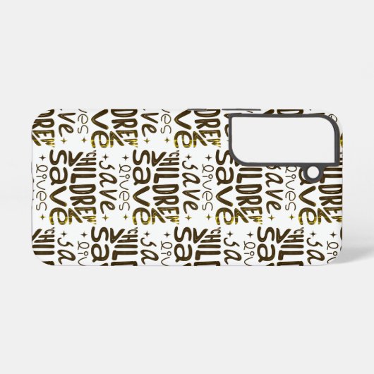 Red kinderen, red levens samsung galaxy hoesje (Achterkant horizontaal)