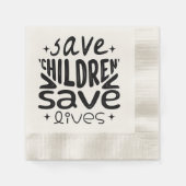 Red kinderen, red levens servet (Voorkant)