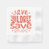 Red kinderen, red levens servet (Voorkant)