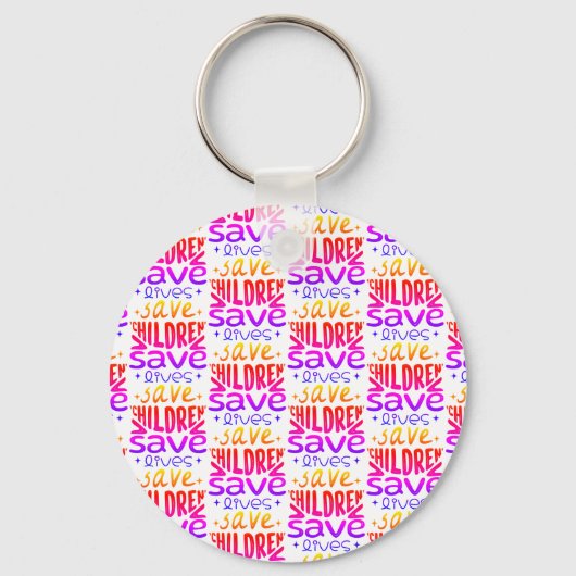 Red kinderen, red levens sleutelhanger (Achterkant)