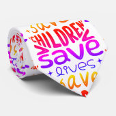 Red kinderen, red levens stropdas (Opgerold)