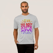 Red kinderen, red levens t-shirt (Voorkant volledig)