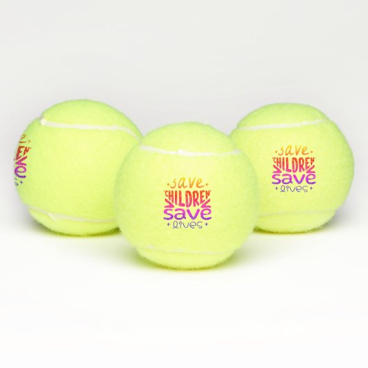 Red kinderen, red levens tennisballen (Multi)