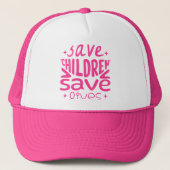 Red kinderen, red levens trucker pet (Voorkant)