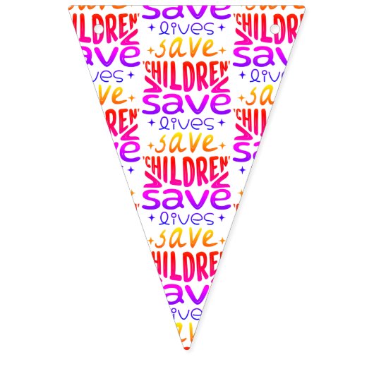 Red kinderen, red levens vlaggetjes (Derde vlag)