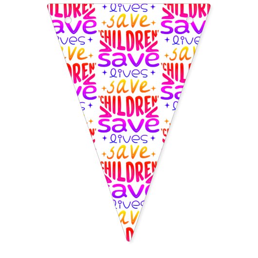 Red kinderen, red levens vlaggetjes (Tweede vlag)