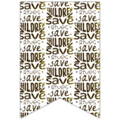 Red kinderen, red levens vlaggetjes (Eerste vlag)