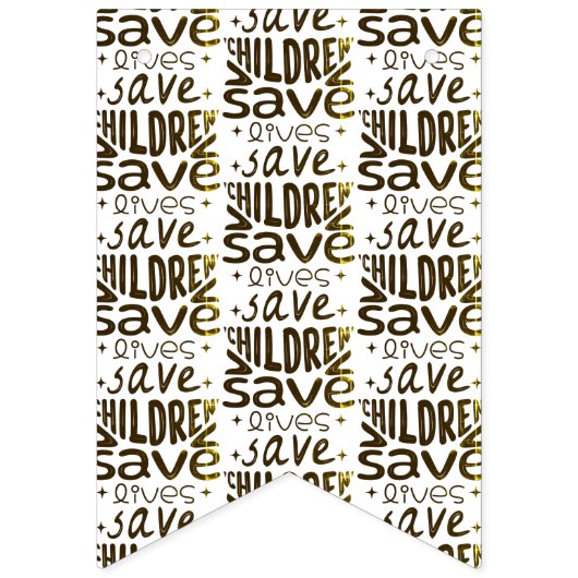 Red kinderen, red levens vlaggetjes (Eerste vlag)