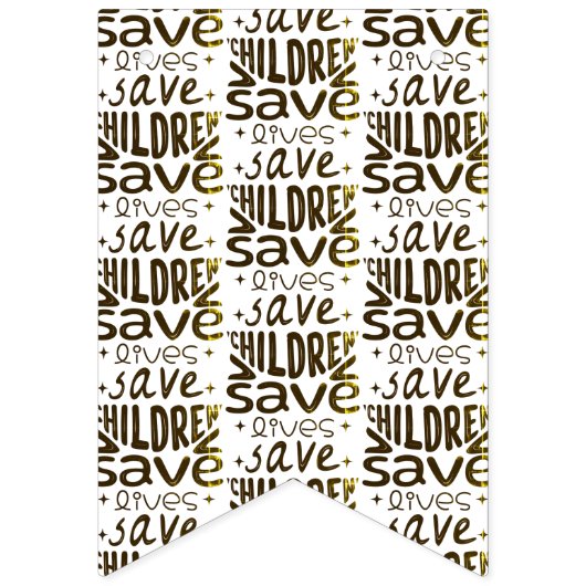 Red kinderen, red levens vlaggetjes (Derde vlag)