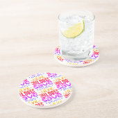 Red kinderen, red levens zandsteen onderzetter (Zijkant)