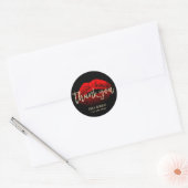 Red Kiss LipStick Business Makeup Artist Hartelijk Ronde Sticker (Envelop)