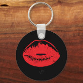 Red Kiss-toets Sleutelhanger (Voorkant)
