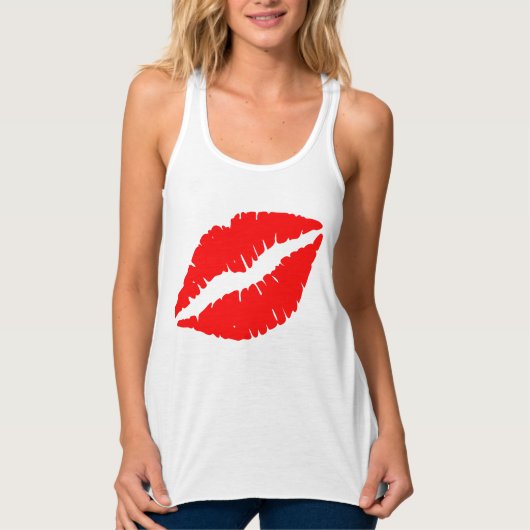 Red Kiss Women's Bella Flowy Racerback Tanktop (Voorkant)