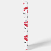 Red Kisses en Hearts Pattern Case-Mate iPhone Case (Achterkant / Links)