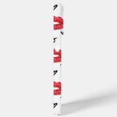 Red Kisses en Hearts Pattern Case-Mate iPhone Case (Achterkant / Rechts)