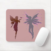 Red Kissing Fairy and Heart Muismat (Met muis)