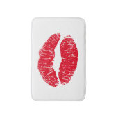 Red Kissons Lips Badmat (Voorkant Verticaal)