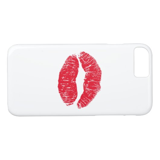 Red Kissons Lips Case-Mate iPhone Case (Achterkant (Horizontaal))