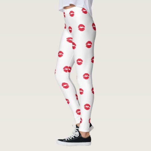 Red Kissons Lips Leggings (Links)