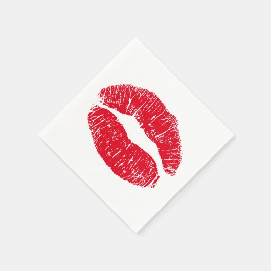 Red Kissons Lips Servetten (Hoek)
