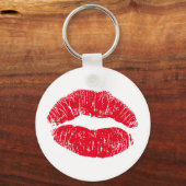 Red Kissons Lips Sleutelhanger (Voorkant)
