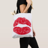 Red Kissons Lips Tote Bag (Dichtbij)