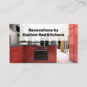 Red Kitchen Home Improvements Renovations Visitekaartje (Voorkant)