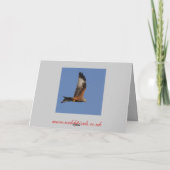 Red Kite Card Feestdagen Kaart (Achterkant)