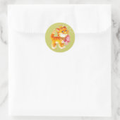 Red Kitten met een Kroonkroon Sticker (Tas)